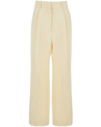 Blazé Milano - Blazé Milano Pleated Straight-Leg Trousers - Lyst