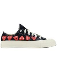 COMME DES GARÇONS PLAY - Comme Des Garçons Play X Converse Chuck 70 Heart Printed Lace-Up Sneakers - Lyst