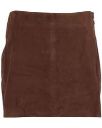 Arma - Melody Suede Mini Skirt - Lyst