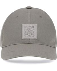 Loewe - Logo-Patch Curved Brim Cap - Lyst