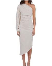 FEDERICA TOSI - One-Shoulder Cady Longuette Dress - Lyst