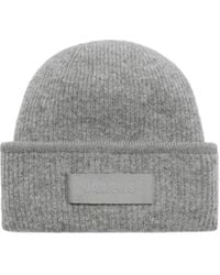 Jacquemus - Logo Patch Ribbed Beanie - Lyst