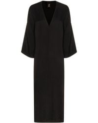 Thom Krom - Relaxed V-Neck Maxi Dress - Lyst