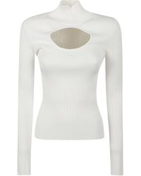 Courreges - Roll-Neck Cut-Out Jumper - Lyst