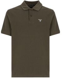 Barbour - Logo Embroidered Short-Sleeved Polo Shirt - Lyst
