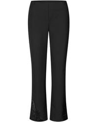 Samsøe & Samsøe - Lace Detail Casual Pants - Lyst