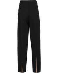 Burberry - Solid-Colored Loose Trousers - Lyst
