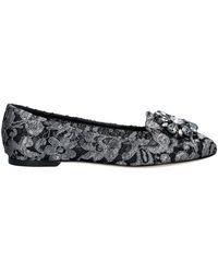Dolce & Gabbana - Round Toe Slippers - Lyst