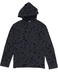 Acne Studios - Ripped-Detailing Hoodie - Lyst