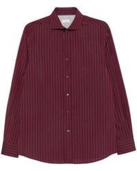 Brunello Cucinelli - Pinstripe-Pattern Long-Sleeve Shirt - Lyst