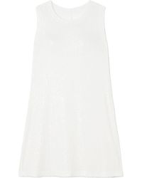 Norma Kamali - Sequined Jersey Mini Dress - Lyst