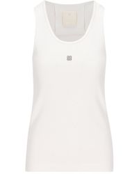 Givenchy - 4G Plaque Ribbed Tank Top - Lyst