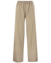 Fabiana Filippi - Elasticated Waistband Wide Leg Pants - Lyst