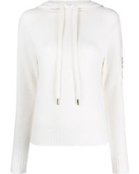 Max Mara - Crystal-Embellished Wool-Blend Hoodie - Lyst