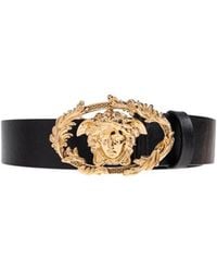 Versace - Medusa-Head Leather Belt - Lyst