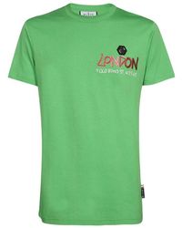 Philipp Plein - T-Shirt With Round Neck And Short Sleeves - Lyst