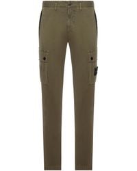 Stone Island - Slim-Fit Cargo Trousers With Zip Hand Pockets - Lyst