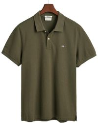 GANT - Logo Short Sleeve Polo Shirt - Lyst