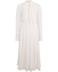 Philosophy Di Lorenzo Serafini - Bow-Collar Mid-Length Evening Dress - Lyst