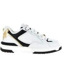 Versace - Leather Low Top Sneakers - Lyst