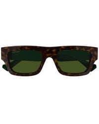 Gucci - Eyewear Rectangle Frame Sunglasses - Lyst