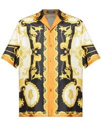 Versace - Pattern-Printed Short-Sleeved Shirt - Lyst