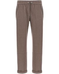 Brunello Cucinelli - Drawstring Tapered Sweatpants - Lyst