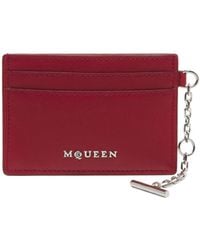 McQueen - Sling Logo Plaque Card Holder - Lyst