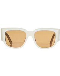 Palm Angels - Logo-Plaque Square Sunglasses - Lyst