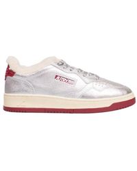 Autry - Medalist Shearling Sneakers - Lyst