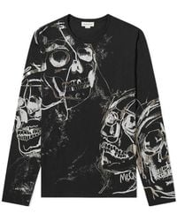 McQueen - Skull Print T-Shirt - Lyst