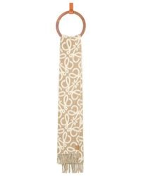 Loewe - Anagram Fringed Scarf - Lyst