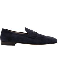 Tod's - Suede Penny Loafers - Lyst