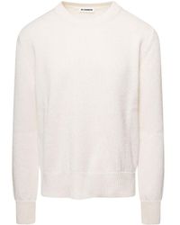 Jil Sander - Long-Sleeved Crewneck Knitted Jumper - Lyst