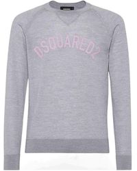 DSquared² - Logo Knit Sweater - Lyst
