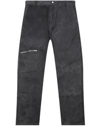Represent - Zip-Detailed Washed Trousers - Lyst