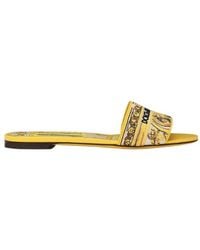 Dolce & Gabbana - Logo Detailed Slip-On Slides - Lyst