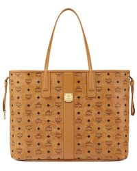 MCM - Liz Reversible Logo Plaque Large Tote Bag - Lyst