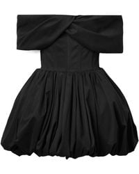 Brandon Maxwell - Off-The-Shoulder Cotton Blended Poplin Mini Dress - Lyst