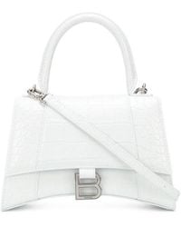 Balenciaga - Borsetta Hourglass Con Lavorazione Coccodrillo Da Donna - Lyst