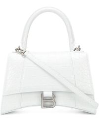 Balenciaga - Borsetta Hourglass Con Lavorazione Coccodrillo Da Donna - Lyst