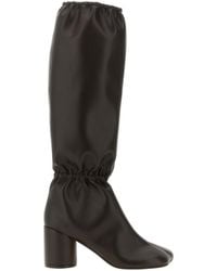MM6 by Maison Margiela - Anatomic Square Toe Knee-High Boots - Lyst