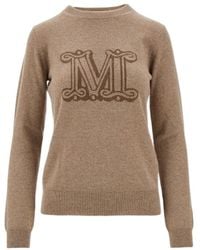 Max Mara - Crewneck Long-Sleeved Jumper - Lyst