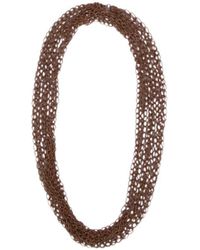 Brunello Cucinelli - Layered Lobster Claw Fastened Necklace - Lyst