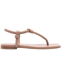 Gianvito Rossi - Leather Flip-Flops - Lyst