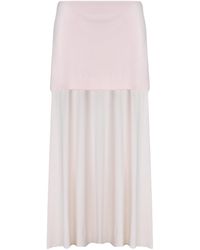 Jil Sander - Layered Effect Midi Skirt - Lyst
