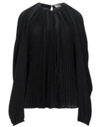 Saint Laurent - Solid-Color Long-Sleeved Top - Lyst
