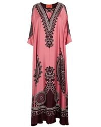 La DoubleJ - La Doublej Embroidered V Neck Dress - Lyst