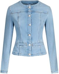 Liu Jo - Button-Up Denim Jacket - Lyst