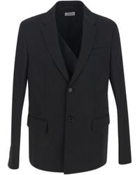 Off-White c/o Virgil Abloh - Single-Breasted Long-Sleeved Blazer - Lyst
